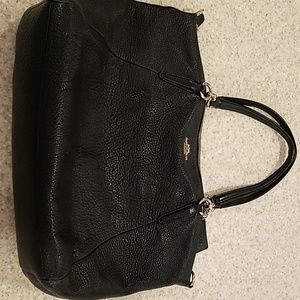 Black coach shoulder bag